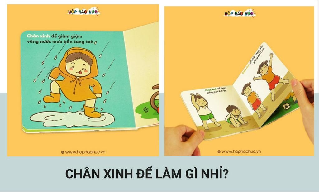 Mô tả Combo 4 cuốn sách Bé Yêu Cơ Thể cho bé 0-3 tuổi, giúp con khám phá sự kỳ diệu của cơ thể mình - 2