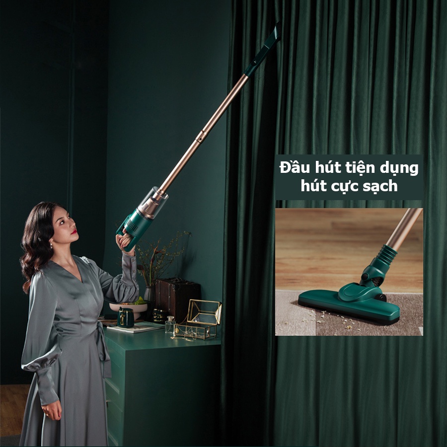 Product image Máy hút bụi không dây Youfu UF-X1 Pro hàng chính hãng lực hút cực khỏe tặng kèm đầu hút chăn đệm chuyên dụng 7