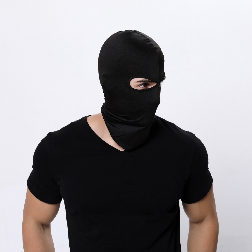 Musion Balaclava Với Mặt nạ 2 lỗ Ice Silk Chống bụi Động cơ đi xe đạp Balaclava ngoài trời