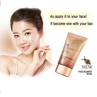 Kem trang điểm makeup làm trắng da, dưỡng ẩm và làm mờ nám tàn nhang Welcos no makeup face blemish balm 50ml