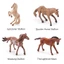 CATIYAHA Đồ chơi động vật Pony mô phỏng bánh Topper