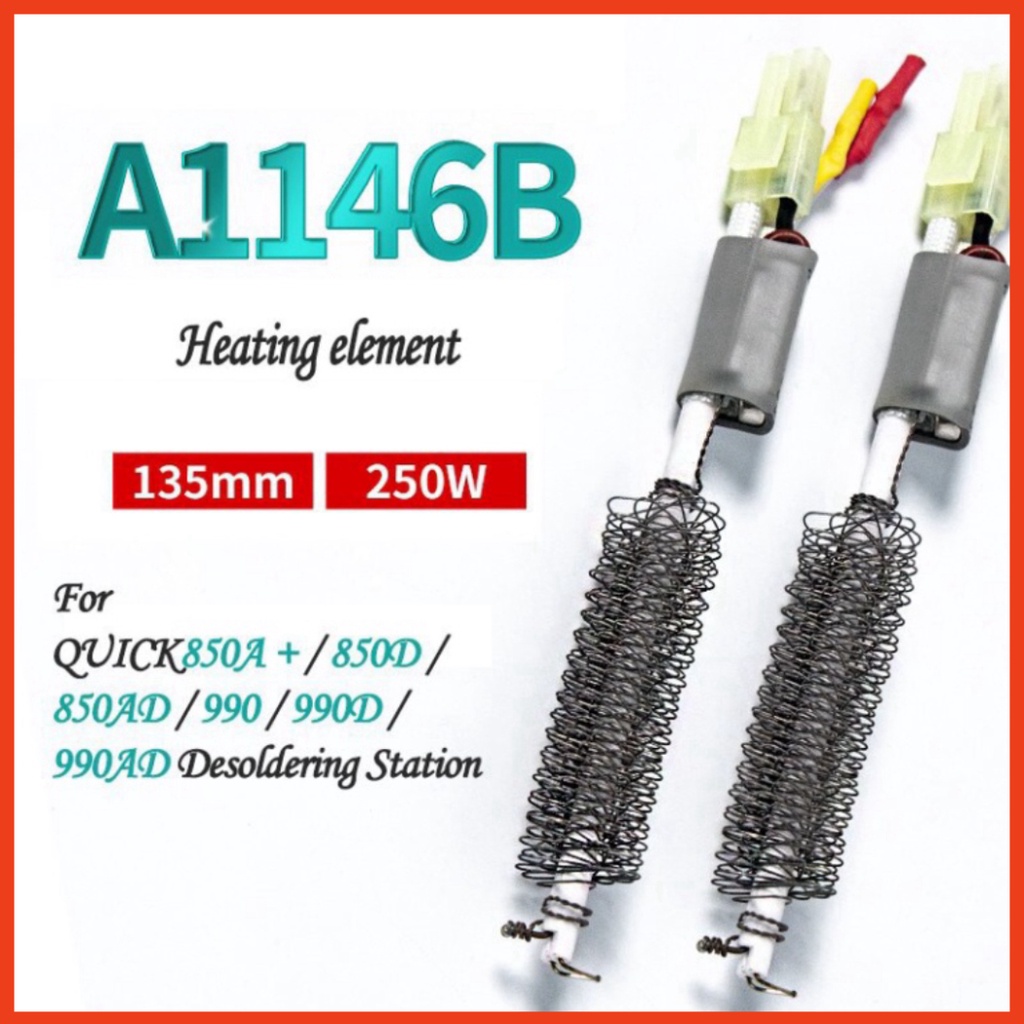 Ruột, lõi nhiệt, sợi đốt thay thế lõi nhiệt tay khò QUICK A1146B cho máy khò QUICK 850D (850A/850D/990)