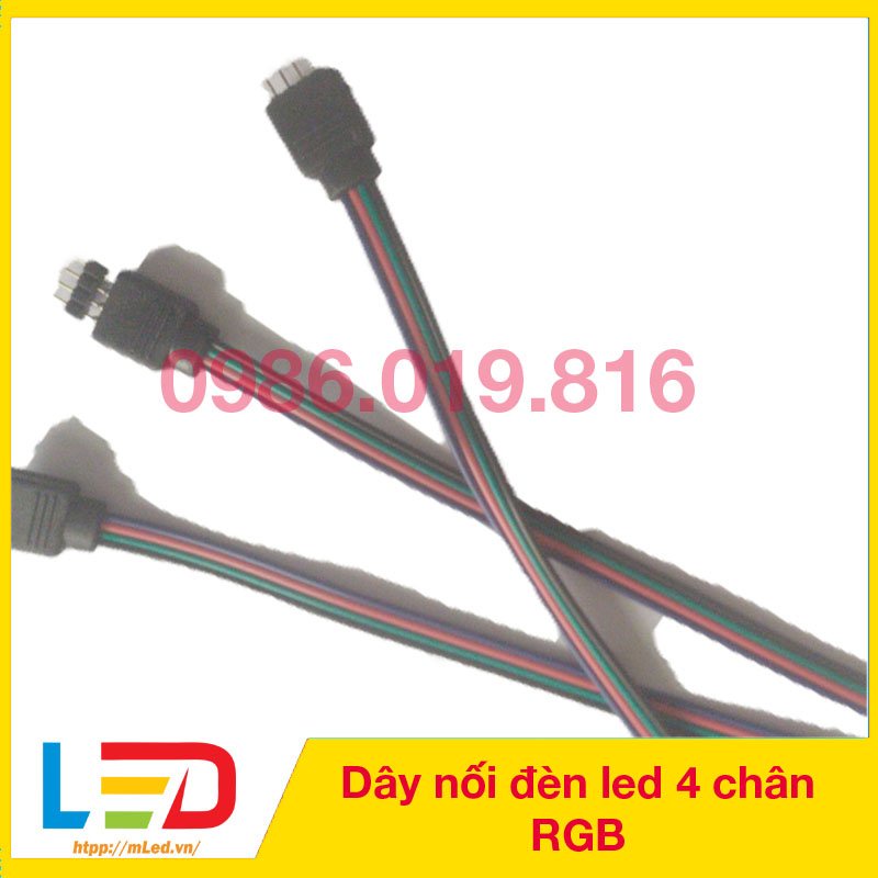Set kẹp đơn, ghim nối led, dây nối giắc cắm 4 pin dùng cho led cuộn RGB ...