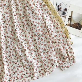 Áo Sơ Mi Voan Tay Dài Dáng Rộng Phong Cách Hàn Quốc baju baju wanita Lenan panjang