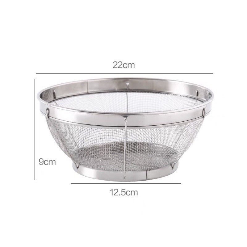 Rổ Lưới Inox Vo Gạo Cao Cấp Inox Ko Gỉ tiện lợi sử dụng