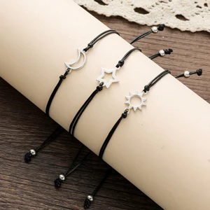 YOI Vòng Tay Quyến Rũ Cho Những Người Bạn Thân Nhất Chị Em 3 Bộ Thẻ Vòng Tay Dệt Đính Hạt Lắc Tay Trang Sức May Mắn