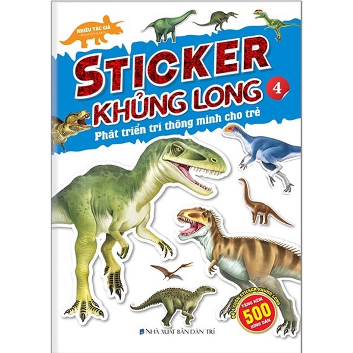 Ảnh Sách - Combo 2c sticker khủng long phát triển trí thông minh tập 3 & 4 3