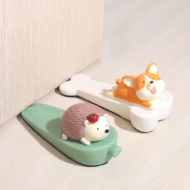 Nút chặn cửa động vật hoạt hình đáng yêu - Ngăn chặn đóng sầm Bảo vệ nội thất cho phòng khách gia đình Trang trí dễ thương