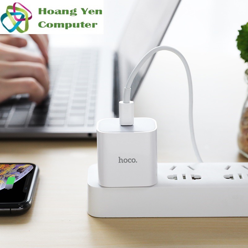 Cốc Sạc Nhanh Chui Type C Hoco C76 Plus PD3.0 QC3.0 20W - BH 12 Tháng Chính Hãng - Hoàng Yến Computer