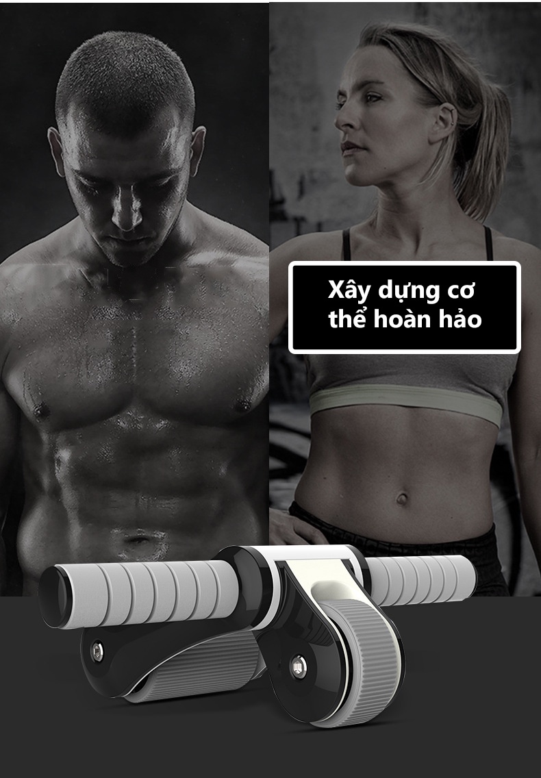 Mô tả Con Lăn Tập Cơ Bụng Bảo Hành 12 Tháng Bánh Lăn Tập Cơ Bụng Chắc Chắn Chống Trượt Tải Trọng 150kg Cleacco CLX BORO SPORT - 2