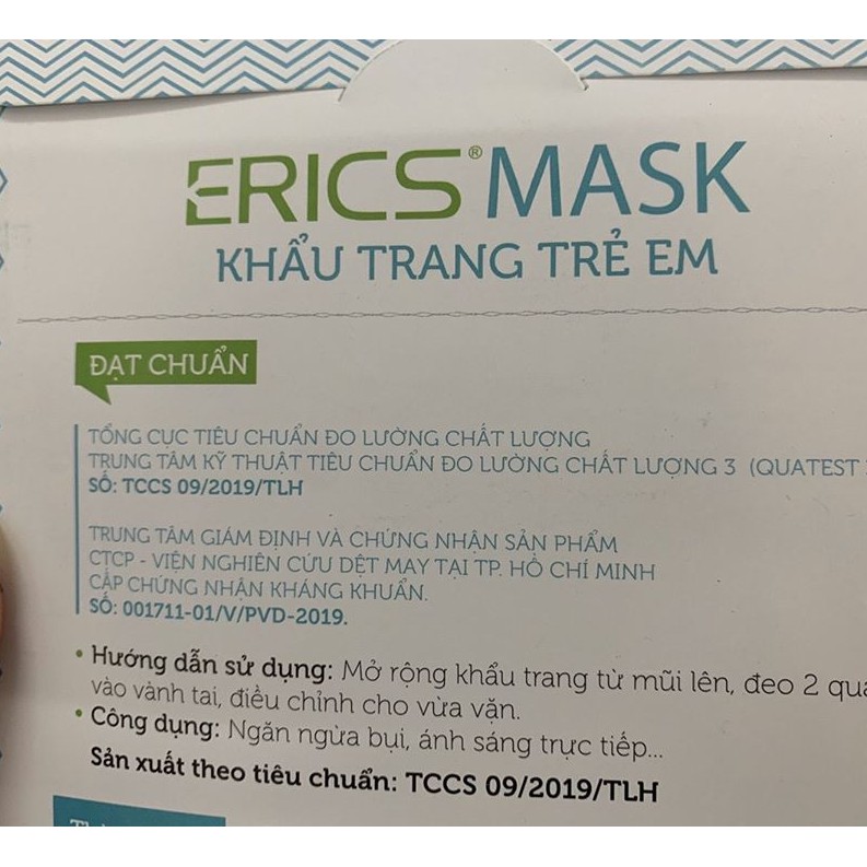 Khẩu trang 2 lớp ERICS MASK