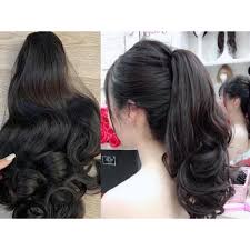 TÓC GIẢ NGOẠM XOĂN LỬNG CHO NỮ DÀI 45-50CM CAO CẤP ỔN ĐỊNH GIÁ
