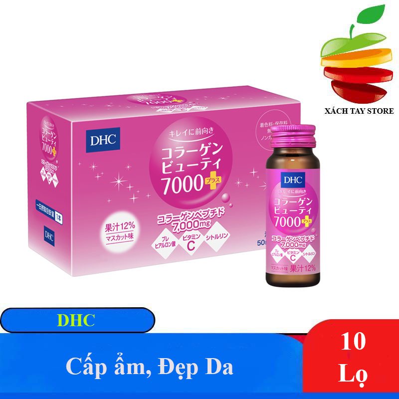 [CHÍNH HÃNG] Lọ Collagen Nước DHC Collagen Beauty 7000 Plus (10 Lọ ...