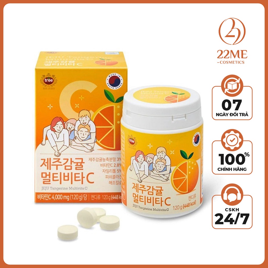 [CHÍNH HÃNG] Viên ngậm Vitamin C Premium Jeju Tangerine Vita C Power