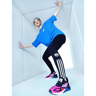 Quần Tập Gym Nữ [Legging] 3D Trefoil Logo 3D Sọc Màu Mới Lạ [ĐỒ TẬP]