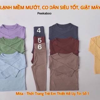[CHUẨN LOẠI 1] Bộ bé trai Peekaboo dài tay cạp cao vải THUN LẠNH MỀM MƯỚT siêu thích - quần áo trẻ em từ 5-18kg