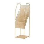 Kệ sách đứng đa tầng, giá sách để báo tạp chí 5 tầng bằng kim loại cao cấp trang trí phòng khách, sảnh quầy spa — ảnh 2