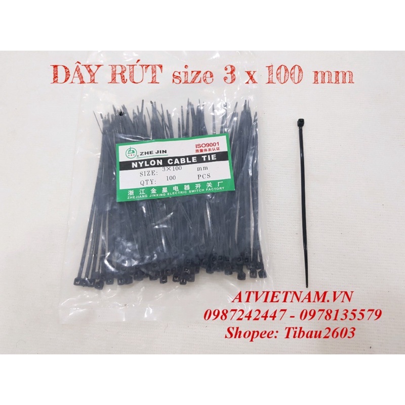 Dây rút 3x100mm ( 1 bịch) | Shopee Việt Nam