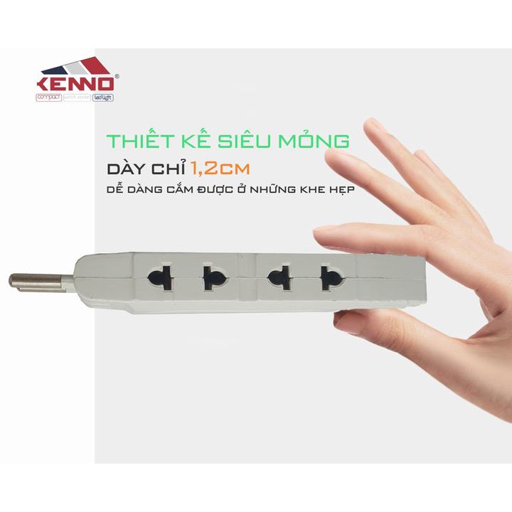 Phích cắm điện thông minh Q3 chia 1 ra 3 màu đen