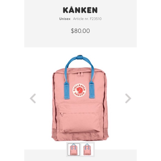 Balo Fjallraven Kanken Classic Chinh Hang H ng Pink Air Blue Kanken Backpack Shopee Vi t Nam