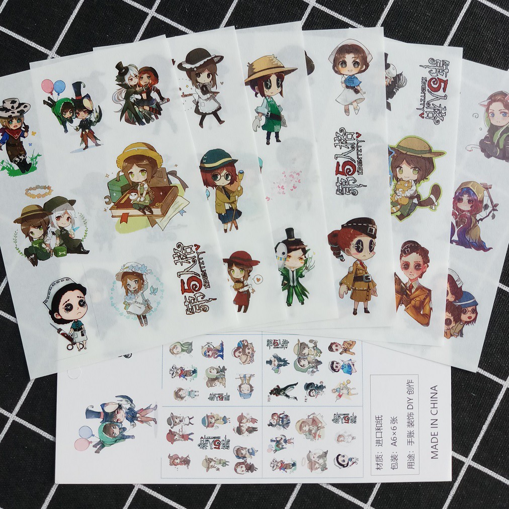 [Sticker] Hình Dán Identity V (6 Tấm) | Shopee Việt Nam