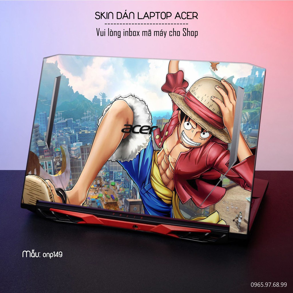 Dán decal cho các dòng Laptop Acer in hình OnePice cực đẹp