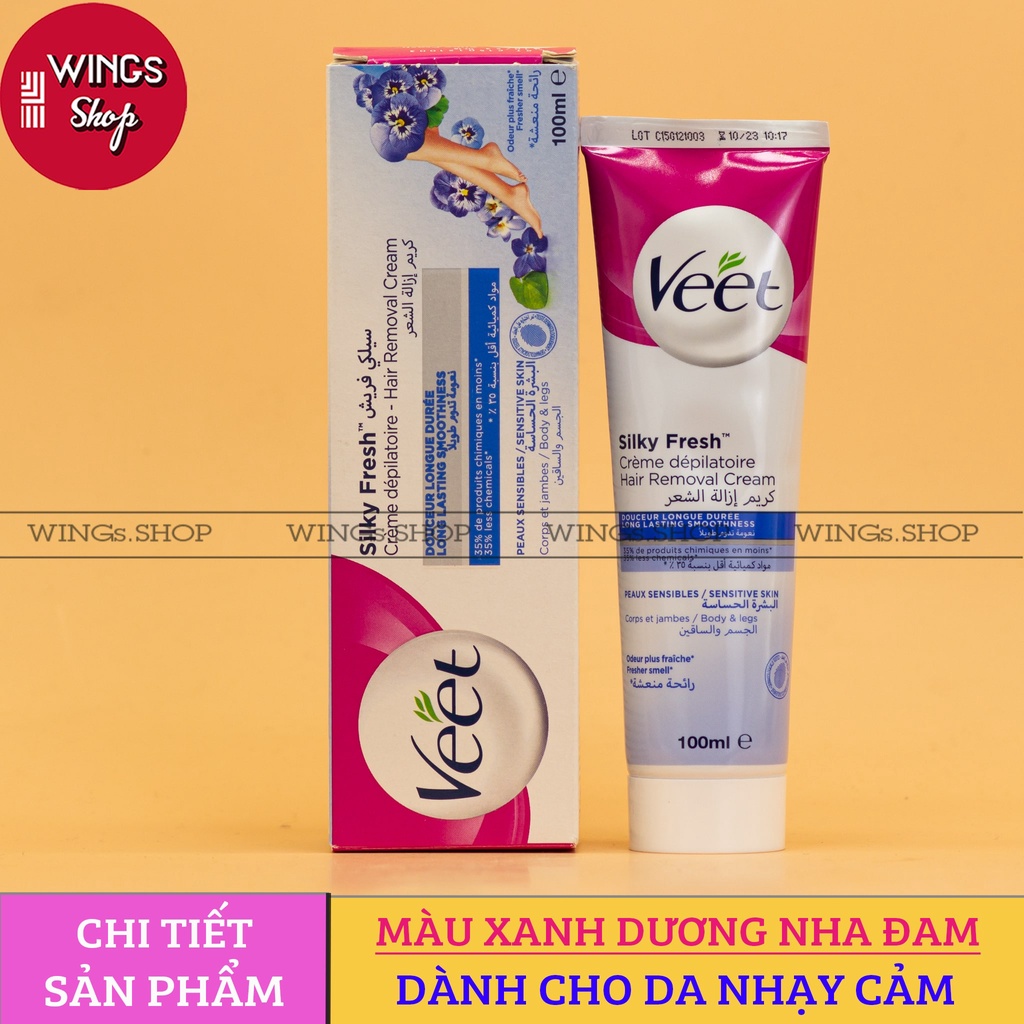 Kem Tẩy Lông Veet Silk And Fresh Pháp 100ml Shopee Việt Nam