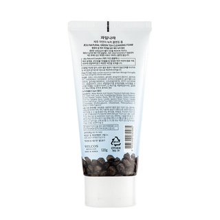 Sữa rửa mặt trà xanh làm sạch sâu,kiểm soát dầu và hỗ trợ trị mụn Welcos natural jeju green tea 120g