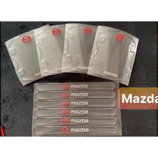 Bộ 10 miếng dán silicon tay, hõm, gương ô tô logo hãng xe MAZDA -  Mazda 2, Mazda 3, Mazda 6, CX5, CX8, BT50, CX3, CX30