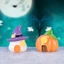 Đồ trang trí đèn lồng bí ngô dễ thương Phong cảnh thu nhỏ Micro Ghost Ma cà rồng cây cảnh trang trí cảnh quan