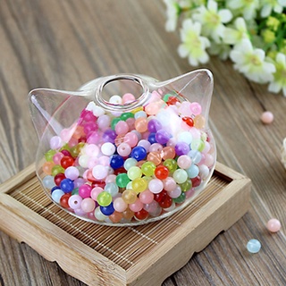 Bình hoa thủy tinh hình mèo xinh xắn làm đồ trang trí