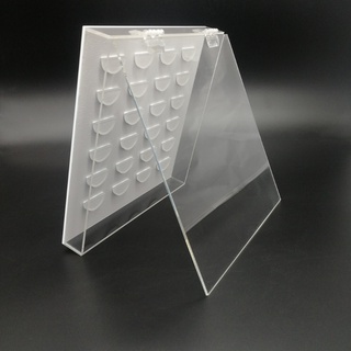 MIS 12 Cặp Lông Mi Giả Trong Suốt Hộp Bảo Quản Acrylic Cho Hộp Đựng Tr