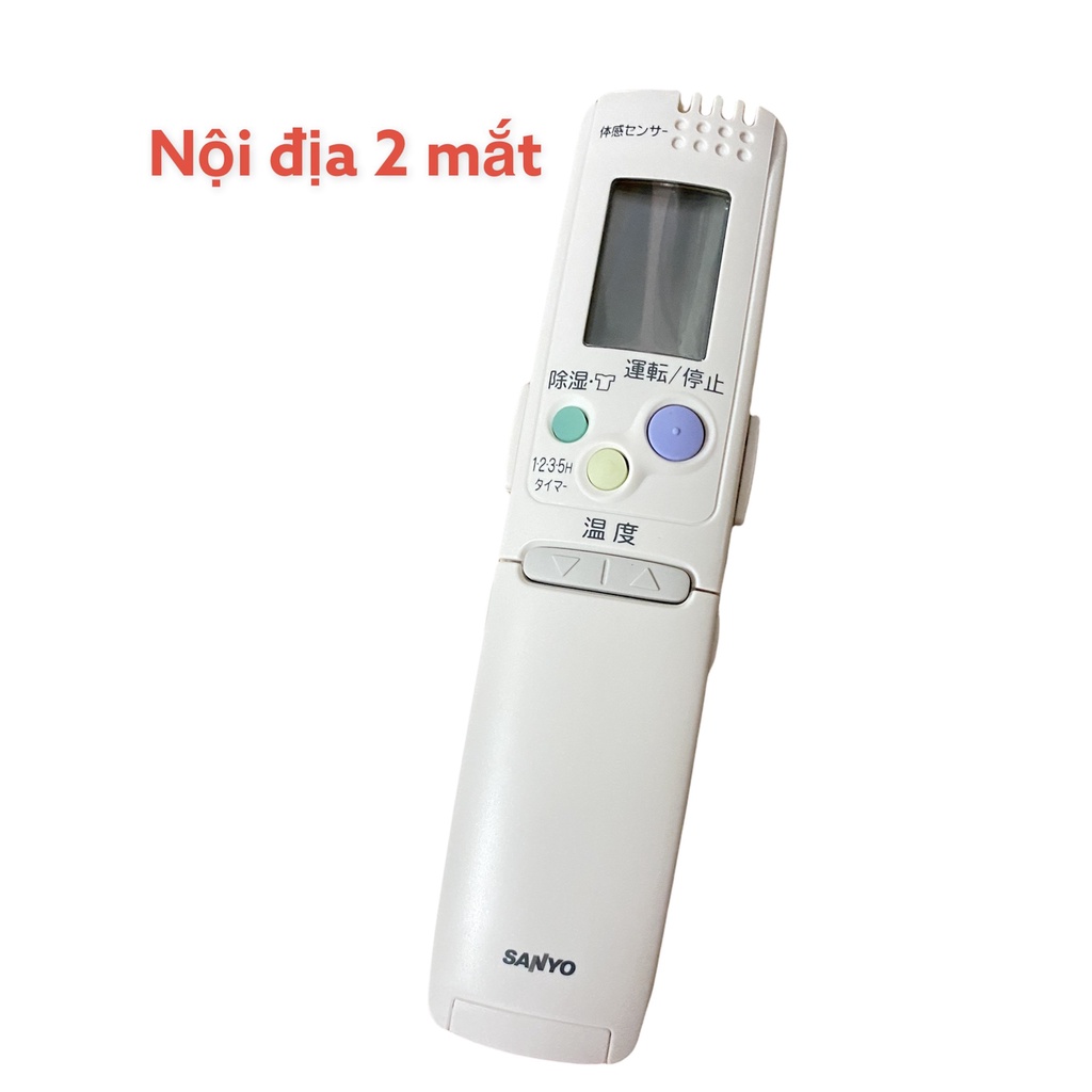 Remote điều khiển máy lạnh sanyo nội địa 1 mắt và 2 mắt hồng ngoại
