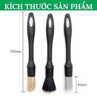 Bộ 3 Cọ Lông Mềm Vệ Sinh Chi Tiết Nội Thất Ngoại Thất Xe Ô Tô VERSION 2 CarZone