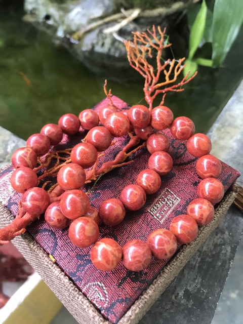 Vòng tay san hô đỏ 12ly