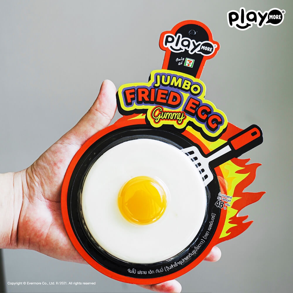 Ảnh Kẹo dẻo hình trứng chiên Jumbo Playmore Thái Lan 48g 4