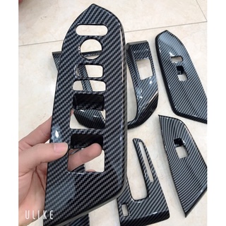 Ốp nội thất Honda CRV 2018-2023 loại nhựa vân Carbon cao cấp