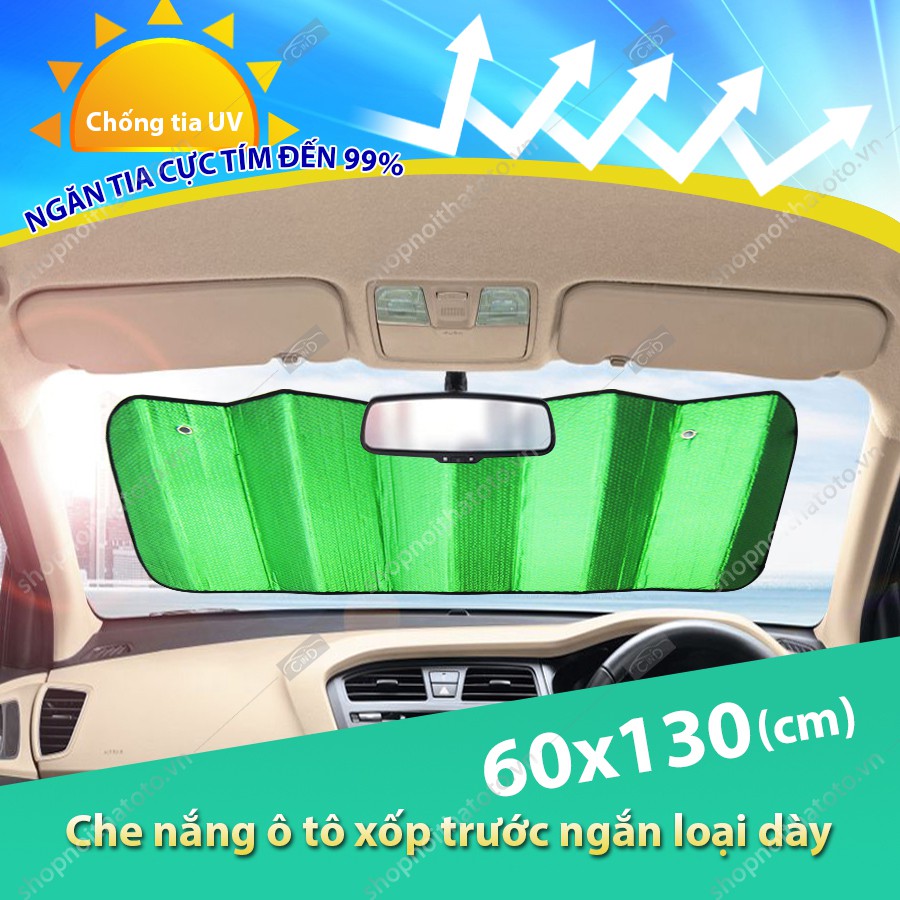 Che Nắng Ô Tô Xốp Trước Ngắn Loại Dày NB BST-11035 (60x130 cm)