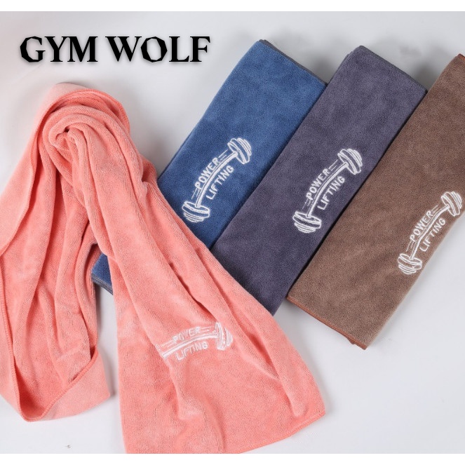 Khăn tập GYM cao cấp chữ FIT bản lớn (42x95cm) cực thấm hút mồ hôi và mềm mại.
