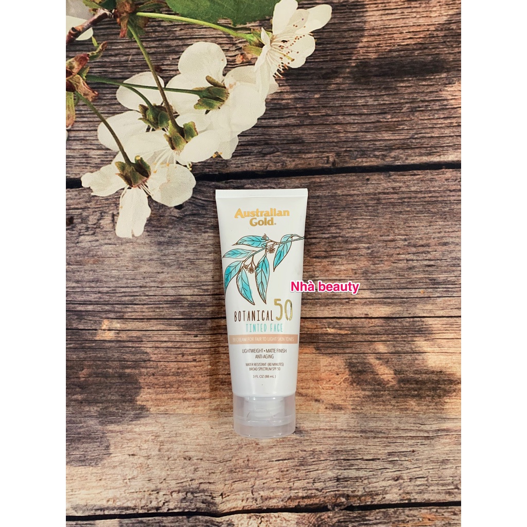 Kem chống nắng có màu Australian Gold Botanical Sunscreen Tinted Face