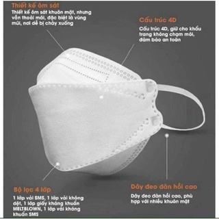 Khẩu Trang KENKO  Tiêu Chuẩn Hàn quốc KF94 4 lớp đảm bảo chất lượng