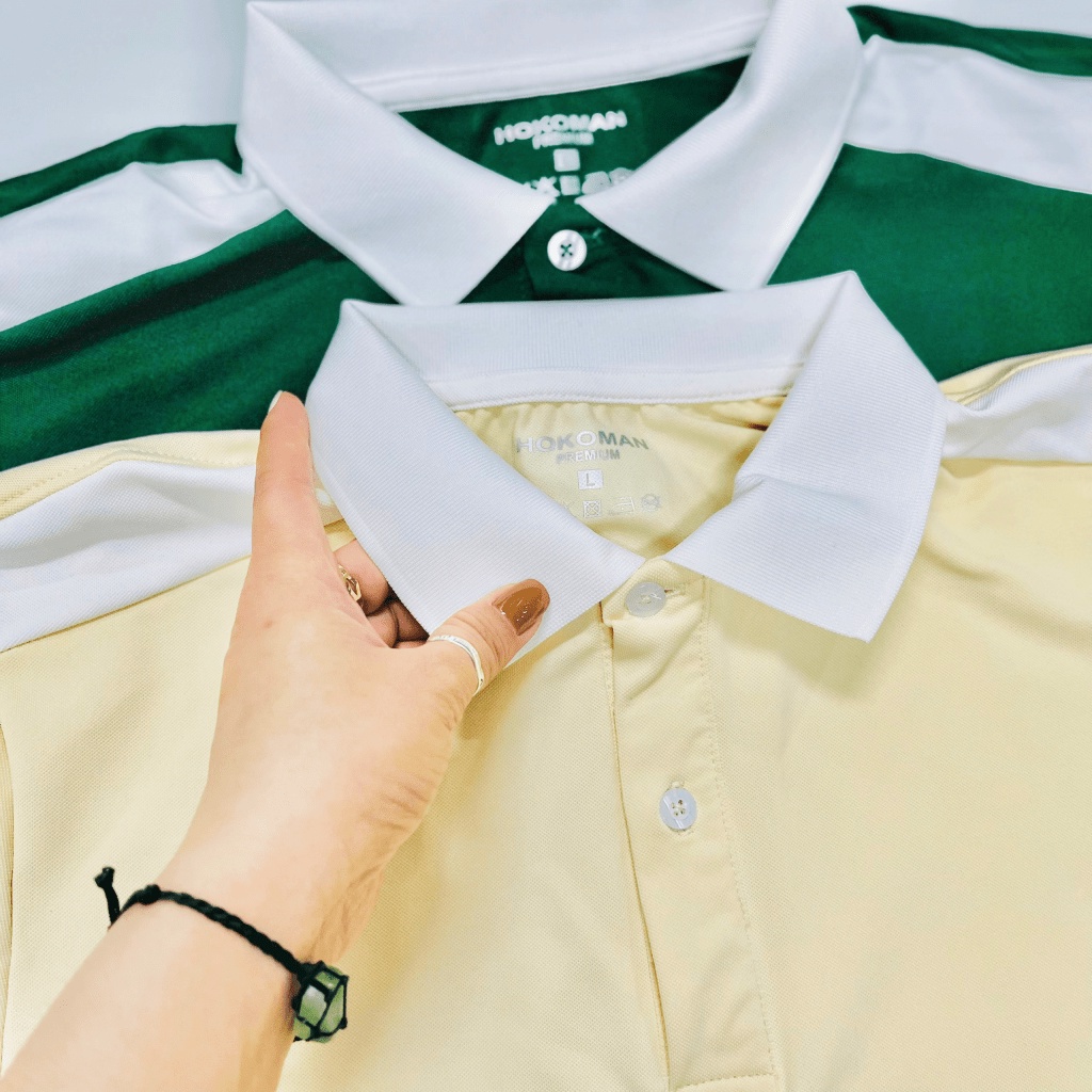 (HCM) ÁO THUN POLO TAY NGẮN THỜI TRANG HÀN QUỐC SIÊU HOT , CỔ BẺ CỰC XỊN HIYU STORE