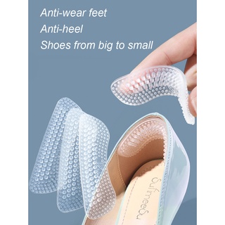 1 Cặp Đệm Silicone Dán Gót Giày Chống Trượt Trong Suốt Cho Nam Nữ