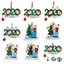 Whimsical 2020 Cây Giáng Sinh Trang Trí Cách Ly Họ Xmas Khóa Trang Trí Cho Lễ Kỷ Niệm Vui Vẻ
