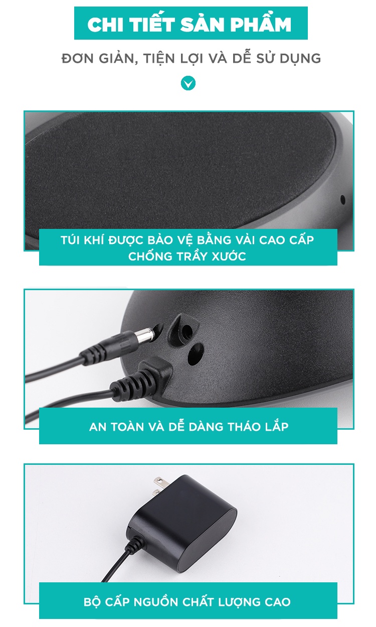 Mô tả Máy Massage Trị Liệu Lưng Cao Cấp KINGTECH KB-920 - Kéo Giãn Giúp Giảm Đau Thắt Lưng, Thoát Vị Đĩa Đệm, Vẹo Cột Sống - 8