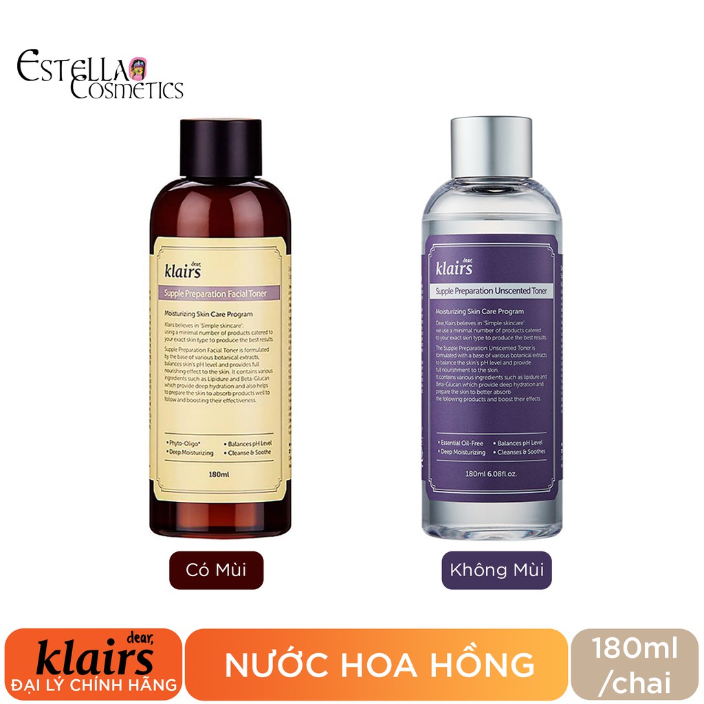Ảnh Nước Hoa Hồng, Tonner Dưỡng Ẩm Klairs Supple Preparation Facial Toner 180ml 1