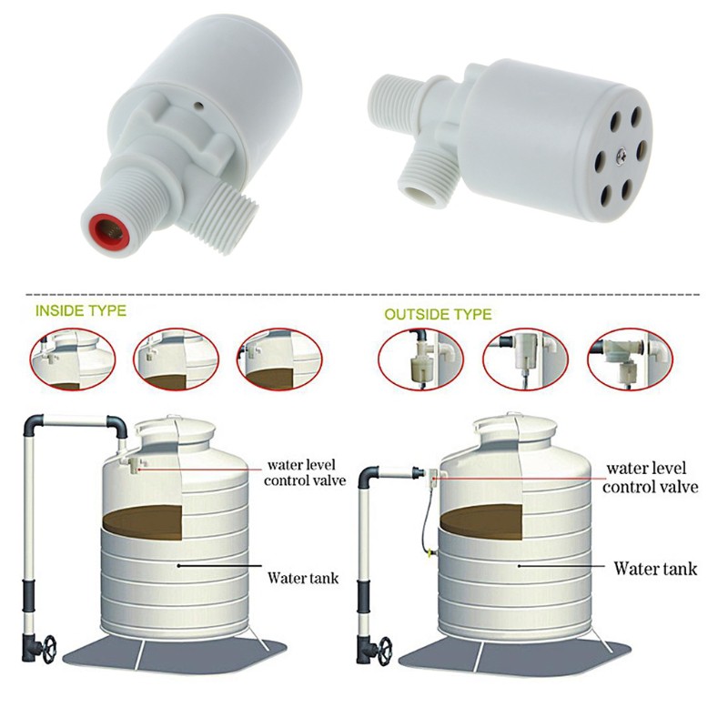 Bể nước năng lượng mặt trời Tháp nước Bể bơi Bộ điều khiển mực nước tự động Bóng phao nhựa Vae Dừng nước Công tắc mực nước