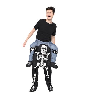 Bộ xương hài hước Nam Trang phục hóa trang Halloween cho trẻ em và người lớn, lễ hội, trang phục ma, trang phục dự tiệc.