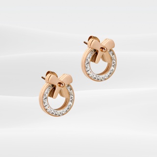 Khuyên tai nữ LAMY Diamond bow earrings 3018
