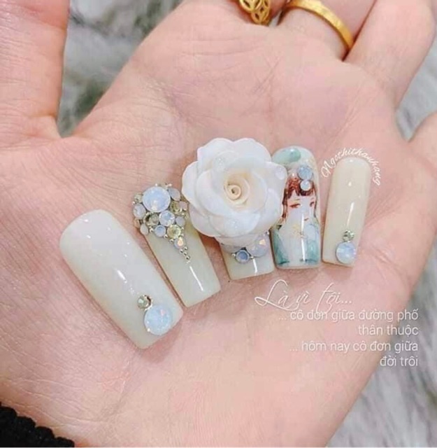 Sơn gel AS màu trắng nước gạo, trắng sữa chua chai 15ml